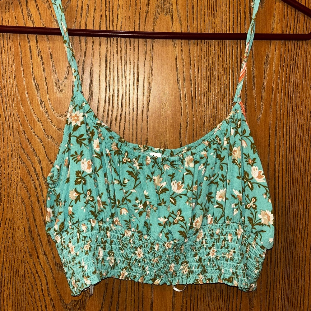 Wild Rose Boho Floral Cropped Tank